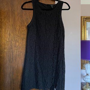 Black Lace Mini Dress from F21